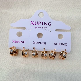 گوشواره کلیپسی نگین‌دار ژوپینگ