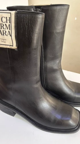 نیم بوت زنانه مشکی مدل Emma -- gb