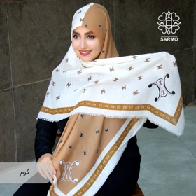 روسری نخ پنبه هرمس