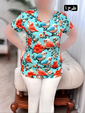 بلوز نخ سه بعدی 3184