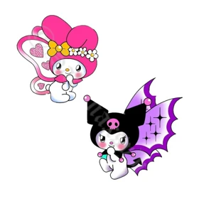 استیکر پارچه و لباس پاد آفرین مدل کارتونی کورومی kuromi کد 452