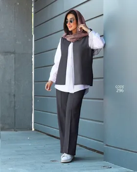 ست جلیقه شومیز شلوار زنانه کد 296