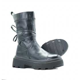 کفش نیم بوت زنانه استرج بندی مدل 0117_Boots