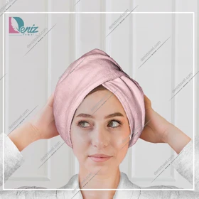 حوله سر طرح ساده مدل کلاه پیچ رنگ کالباسی