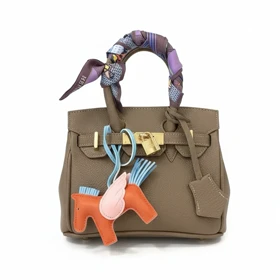 کیف HERMES چرم وارداتی نسکافه‌ای هرمس مجلسی / پپرونی...