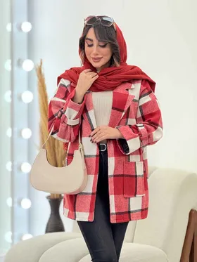 پالتو چهارخونه فرشته