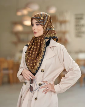 روسری ابریشم توییل دوردستدوز (قواره صد) 30170