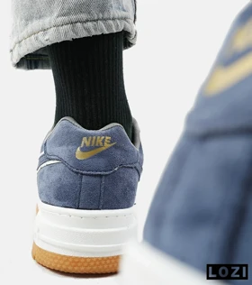کفش کتانی مردانه و زنانه طوسی آبی NIKE AIR FORCE