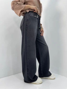 شلوار جین بگ زنانه کمر کش