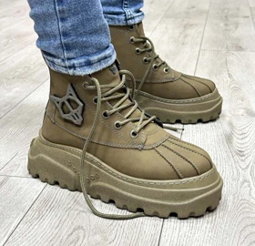 نیم بوت لژدار مردانه نیکدولف سبز