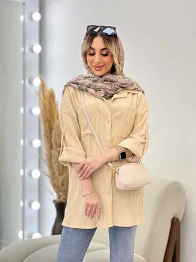 مانتو کراش آستین دکمه