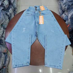 شلوار لی زنانه مام فیت قواره بزرگ