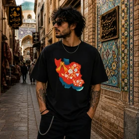 تیشرت طرح ایران کد 05