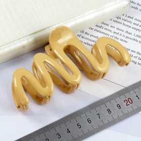 کلیپس مو زنانه مدل مارپیچ پاستلی کد 1521