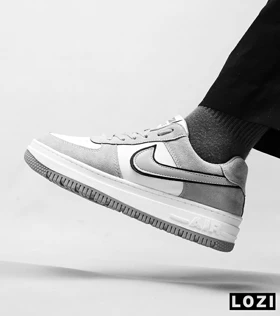 کفش کتانی بزرگ پا طوسی نایک NIKE AIR FORCE