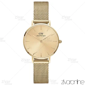 ساعت دنیل ولینگتون زنانه تمام طلایی بند حصیری 103923