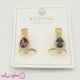 گوشواره ژوپینگ نگین‌دار با کریستال سواروسکی