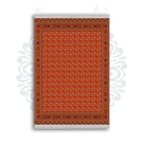 فرشینه از جنس پارچه هازان مخمل ترک طرح سنتی و مدرن برند دفه کد DAMG109