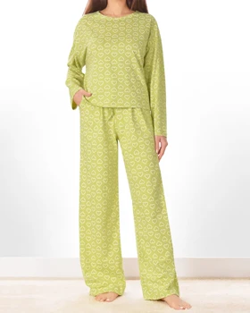 تیشرت و شلوار بلند دلبند زنانه