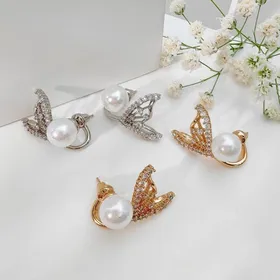 گوشواره دم وال مرواریدی ژوپینگ کد 578