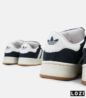 کفش کتانی مردانه و زنانه سرمه ای سفید ADIDAS Campus