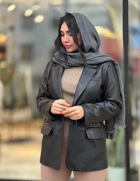 کت چرم آستردار کد 699
