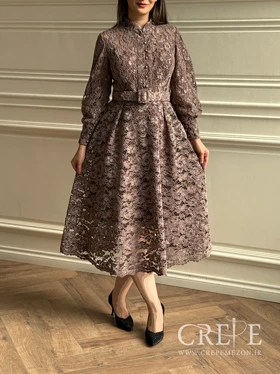 پیراهن گیپور جلو دکمه