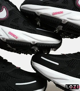 کفش کتانی مردانه و زنانه مشکی صورتی سفید Nike cushlon