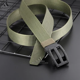 کمربند برزنتی مردانه Rail Belt BL97 (سبز)