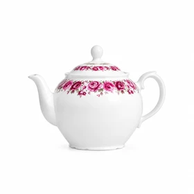 قوری چینی طرح گلبرگ سایز بزرگ