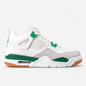 کتانی نایک جردن فور رنگ سبز سفید / کد 406 / JORDAN 4