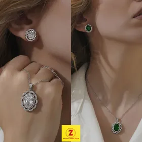 نیمست نگینی زنانه طرح جواهر