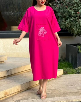 پیراهن رخ لینن گلدوزی 4003