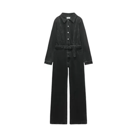 جامپسوت جین سنگشور زغالی زارا اورجینال مدل وینتیج