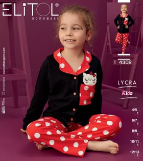 بلوز شلوار بچگانه طرح گربه