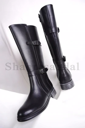 بوت بلند زنانه دو سگک کد 7133