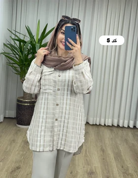 مانتو شومیزی کنفی کد 2141