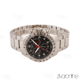 ساعت تیسوت مردانه Alpine سه موتوره سیلور صفحه مشکی 105581