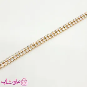دستبند دخترانه ژوپینگ طرح تنیسی طلایی