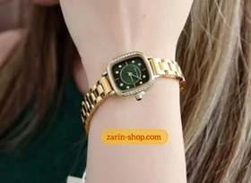 ساعت زنانه طلایی مربعی سون پرنسس