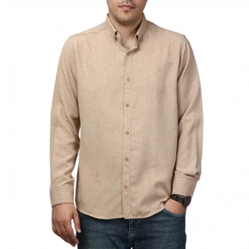 پیراهن آستین بلند لینن مردانه برند مد مدل 1410595