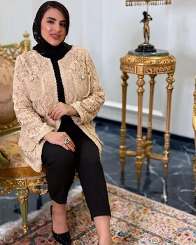 کت مرواریدی دانتل
