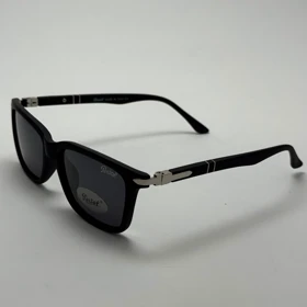 عینک آفتابی پلاریزه پرسول PERSOL مستطیلی لولا فنری کد P 8016 - عینک رانندگی - سایز متوسط