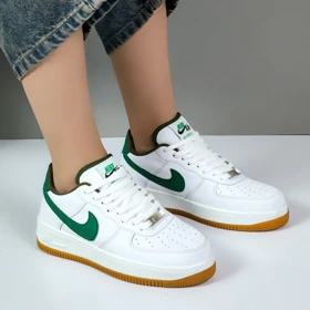 کتانی نایک ایرفورس ست مردانه زنانه nike air force رنگ سفید سبز کد 6223