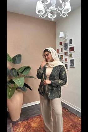 کت ژاکاردکوک دوزی