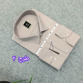 پیراهن ساده مردانه قواره کلاسیک تترون کارخونه یزد _ استین بلند