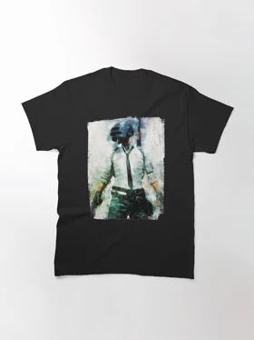 تیشرت با طرح PUBG - Watercolor Painting The Unknown پابجی کد 14199