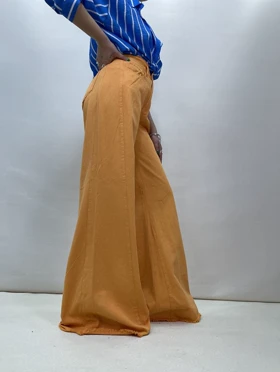 شلوار جین کتان زنانه شافل