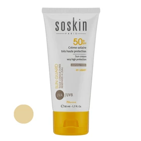 کرم ضد آفتاب رنگی ساسکین spf50