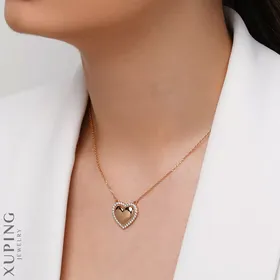 گردنبند قلب قاب‌نگین ژوپینگ